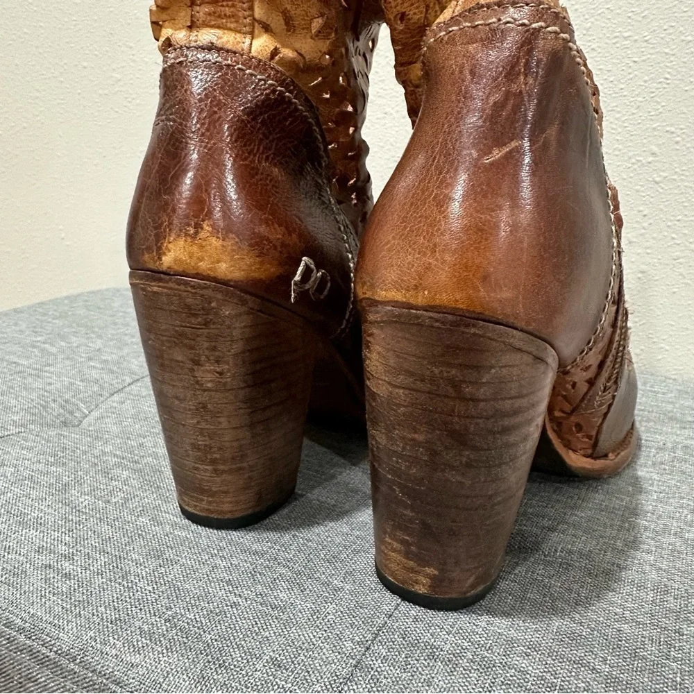 Bed Stu Irma Laser Cut Ankle Booties - Picture 8 of 14